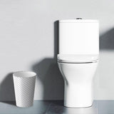 Lysam Bathroom Trash Can 3 Pack, 1.8 Gallon Small Trash Can with Trash Bags