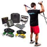 Crossover Symmetry Shoulder System Includes Two Sets of Resistance Bands Attachments Training Guide Exercise Chart Online Workouts for Home Fitness Rehab Rotator Cuff Exercises (Novice, Squat Racks)