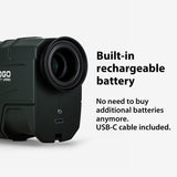 Green Hunting Rangefinder -1200 Yards Laser Range Finder for Hunting and Golf with Speed (1200 Yard) Gogogo Sport Vpro