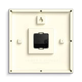 JONES CLOCKS® Box wall Clock | Retro Square | 10 inch | Black | Easy to Read Numbers | Perfect Kitchen or Office Clock