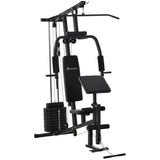 Soozier Multifunction Home Gym System, Workout Station with 99Lbs Weight Stack, for Full Body Exercise Soozier