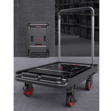 Platform Truck Cart Small Trolley Lightweight Express Trailer Fully Foldable Flatbed Portable Hand-Pulled Cart