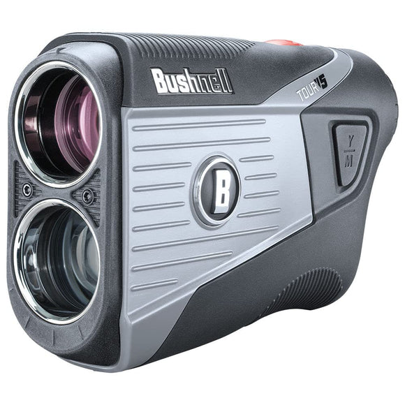 BUSHNELL GOLF V5 Patriot Pack Golf Laser Rangefinder, Pinseeker, Visual JOLT, BITE Magnetic Mount