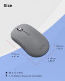 Bluetooth Silent Mouse, 3 Level DPI Adjustment, 36 Month Battery Life, Bluetooth 5.3, 3 Device Paring, Whisper Quiet