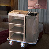 Hotel Cleaning Cart with Sto Bag & Wheels Commercial Utili Trolley for Housekeeping Hospitali Service Room Cleaning Soluts & Efficient