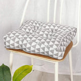 HXAZGSJY Chair Cushions for Dining Chairs Bohemian Soft Patio Chair Pads Indoor Office Home Kitchen Square Dining Chair Cushion Pillow Grey Triangle 20"x20"x4"