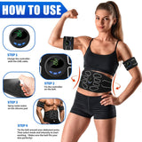 MarCoolTrip MZ Electronic Muscle Stimulator, Abs Stimulator Muscle Toner, Ab Machine Trainer for All Body, Fitness Strength Training Workout Equipment for Men and Women MarCoolTrip MZ