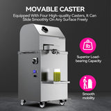 BOOROS Sugarcane Juice Machine 1100W Sugarcane Juicer With 3 Stainless Steel Rollers and 2.4" Extra Large Inlet, 300KG/H High Output Commercial Sugar Cane Juice Extractor,110V,Home/Commercial