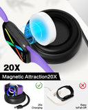 Jasput Retractable USB C Cable for Apple Watch Magnetic Charging Dock, Fast Charging Smart Magnetic Apple Watch Charger, for iWatch Ultra Series 10/Se/9/8/7/6/5/4/3/2/1