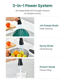 APPASO Pull Down Kitchen Faucet Touchless Black, Motion Sensor Activated Automatic Kitchen Faucet, High Arc Commercial Pre-Rinse Hands-Free Faucets for Kitchen Sink, Matte Balck (Side Sensor)