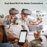 TP-Link AC1200 WiFi Router (Archer A54) - Dual Band Wireless Internet Router, 4 x 10/100 Mbps Fast Ethernet Ports, Supports Guest WiFi, Access Point Mode, IPv6 and Parental Controls TP-Link