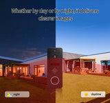 Wired Smart Video Doorbell Intercom System,WiFi 1080P Video Doorbell Camera with Monitor,Video Door Phone,Two-Way Audio,Motion Detection(2 Bell + 3 Monitor)
