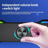 BXNSDFS LED Subwoofer Audio AUX Speaker Surround for PC Laptop Mobile Phone