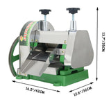 Banfluxion Manual Sugar Cane Juicer Machine Stainless Steel Sugar Cane Juicer Machine High-Efficiency Juice Press Extractor with 2 Peeling Knives and Filter