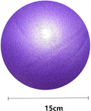 Mini Pilates Exercise Yoga Ball, 6 Inch Small Inflatable Exercise Yoga Ball,Core Training and Physical Therapy Equipment, with Pump(Black,6 Inch) BAIMAN