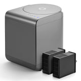 Airthereal Revive Electric Kitchen Composter, SHARKSDEN Tri-Blade, Turn Food Waste and Scraps into Dry Compost Fertilizer for Plants, R500 Gray