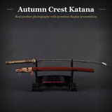 Autumn Crest Katana, 1045 Carbon Steel Hand Forged Full Tang Japanese Sword