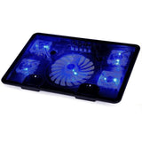 Feilx Laptop Cooling Pad - 5 Fans Cooler - Increase Your PC Performance and Life Expectancy - Ventilated Support for Laptop