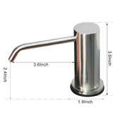 EXVEST Automatic Touchless Soap Dispenser for Kitchen Sink, Brushed Nickel, High Capacity, Durable Material, Multiple Power Supply Modes, Versatile Use, Liquid Soap, Shampoo, Hand Sanitizer