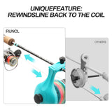FAISOX Fishing Line Spooler for Spinning Cast Reels Spooling Station Spools Holder Winder Machine Accessories (Line Spooler & Scissor - Blue)