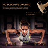 Push-up Stand, 2 PCS Wood Pushup Bars Non-Slip Base Exercise Home Workout Equipment, 30CM Wooden Parallettes Handle Stands Grip for Men Strength Training, Planks Calisthenics airogym