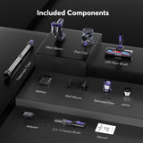 Comvtu Cordless Vacuum Cleaner for Home, 80,000PRM Powerful 4 in 1 Lightweight Stick Vacuum with 2 Adjustable Suctions, 2600mAh Rechargeable Vacuum Cleaners,Max 40 Mins Runtime (Deep Purple)