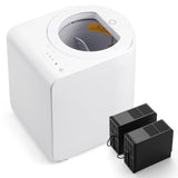 Airthereal Revive R500-V Electric Kitchen Composter with Visual Cover, Upgraded SHARKSDEN® Tri-Blade, Turn Food Waste and Scraps into Dry Natural Fertilizer for Plants, Pearl White
