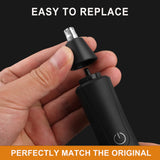 3 Pack Replacement Blade for Manscaped The Weed Whacker Nose Hair Trimmer Blades, Hygienic Twist-On Replacement Blades Compatible with Manscaped The Weed Whacker 2.0 & 1.0 Replaceable Blade, Black