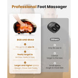 BOB AND BRAD Foot Massager Machine with Heat and Remote, Fits up to Size 14, FSA Eligible HSA Shiatsu Deep Kneading Foot Massager for Plantar Fasciitis and Neuropathy