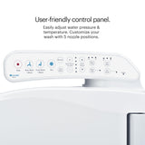 Brondell SE400-EW Swash SE400 Electric Bidet Toilet Seat With Heated Seat, Oscillating Stainless Steel Nozzle, Warm Air Dryer, Night Light, Gentle Close Lid, White Side Arm Control, Elongated