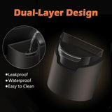 LoopTime Leakproof Car Trash Can,Mini Car Trash Bin for SUV and Truck,Small Removable Liner Garbage Can,Waterproof Automotive Trash Can for Vehicle,Home,Office,Multipurpose,Easy to Clean (Orange)