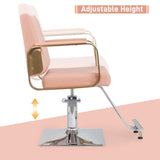 Winado Salon Chair Styling Barber Chair, Beauty Salon Spa Equipment with Heavy Duty Hydraulic Pump, Adjustable Height & 360° Swivel for Barber Shop Hair Stylist, Max Load 330 lbs(Pink)