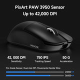 MCHOSE L7 Ultra+ Wireless Gaming Mouse, Ergonomic Mouse Lightweight 48g