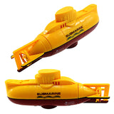 Tipmant Mini RC Submarine Toy Remote Control Boat Electric Dive for Fish Tank Water Tube Kids Gift Yellow