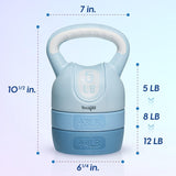 Yes4All Adjustable 12LB Kettlebell Set - Ideal for Home Gym Weight Training Yes4All