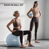 FITMIND Yoga Ball set-75cm&25cm（Blue）
