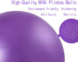 Mini Pilates Exercise Yoga Ball, 6 Inch Small Inflatable Exercise Yoga Ball,Core Training and Physical Therapy Equipment, with Pump(Black,6 Inch) BAIMAN