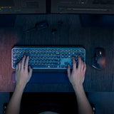 Logitech MX Keys S Combo - Performance Wireless Keyboard and Mouse with Palm Rest Logitech G