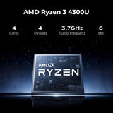 Gaming Laptop with AMD Ryzen 4300U Processor, 15.6" FHD Screen Laptop Computer with Radeon Graphics, 16GB RAM 512GB ROM Laptops Work Student Windows 11 Laptop, Wi-Fi, Type-C, HDMI, Webcam Cover Slide