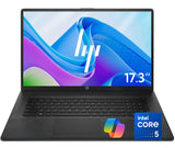 HP 17.3" Large Screen Laptop • 10-Core Intel Core 5 Processor • 16GB RAM • 256GB PCIe SSD • Numeric Keypad • Windows 11 with Copilot AI • Wi-Fi 6 • Home Office & Business Computer for Everyday Use