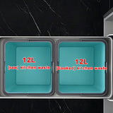Pull-Out Trash Bin for Cabinet Door, PP Material, Heat & Cold Resistant, with Handle Design, Ideal for Kitchen, Office, Bathroom, Space-Saving Solution