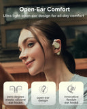 Cleer ARC 3 Open Ear Headphones - Dolby Audio, Snapdragon Sound True Wireless Earbuds, 50Hr Battery, Green Cleer