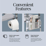 Toilet Seat Risers For Seniors Width and Height Adjustable Raised Toilet Seat With handles for Elderly, Handicap, Elevated, Pregnant, Fit Any Toilet Riser Heavy Duty Up To 400lbs