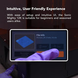 Tabletop 3D Resin Printer with 19*24µm XY Resolution, 8.6*4.8*9.3 Inch Printing Volume for Models