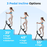 OWLSKY Stair Stepper for Home, Folding Vertical Climber Exercise Machine with Stable Triangular Frame, Smooth & Quiet Motion, Full Body Workout Equipment, Supports 330 LBS