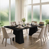 Dining Table for 6-8 People, Farmhouse Dining Table, 71 in Long Kitchen Tables with Wooden Sturdy Legs