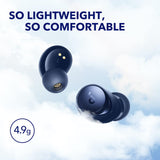 Auto-Adjustable Active Noise Cancelling Wireless Earbuds, Reduce Noise by Up to 98% (Blue) Soundcore