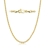 Porment 2.5mm Dainty Rope Necklaces for Women & Men Stackable 14K Gold Chain for Men Simple Trendy Womens Necklaces Waterproof Non-tarnish Gold Jewelry Unisex Gift Lifetime Quality