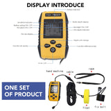 Portable Fish Finder Handheld Sonar Depth Finder for Kayak Boat Ice and Shore Fishing 100m Range with Transducer Fishing Alarm Underwater Contour TL88