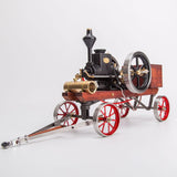 MechPuConToy Hit and Miss Engine Kit That Runs, HM-01 KIT Engine Model + Metal 4-SWheel Steering Flatbed Transport Cart + Accessory Triad + (CDI Igniter + Spark Plug) Kit